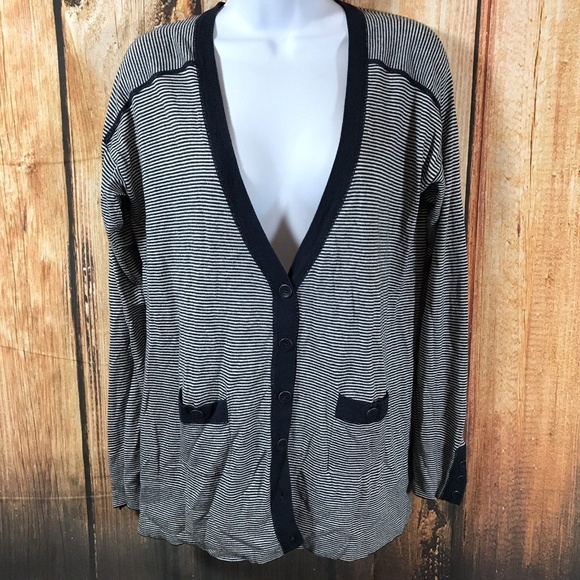 Banana Republic Sweaters - Banana Republic Striped V Neck Boyfriend Cardigan